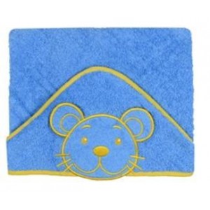 Osuška s kapucňou Baby Ono 100x100cm, modrá